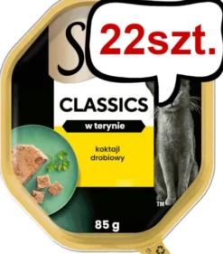 Sheba Classics in Pastete Adult Koktajl Drobiowy Mokra Karma dla kota op. 85g Pakiet 22szt.
