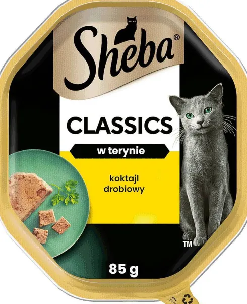 Sheba Classics in Pastete Adult Koktajl Drobiowy Mokra Karma dla kota op. 85g Pakiet 22szt.