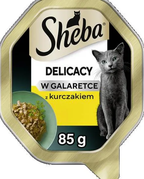 Sheba Delicacy Adult Kurczak w galaretce Mokra Karma dla kota op. 85g Pakiet 22szt.