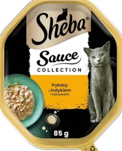 Sheba Sauce Collection Frykasy z Indykiem i warzywami Mokra Karma dla kota op. 85g
