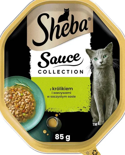 Sheba Sauce Speciale in Sauce Adult Królik z warzywami Mokra Karma dla kota op. 85g