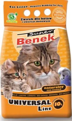 Super Benek Żwirek bentonitowy Universal zapach naturalny dla kota poj. 10l