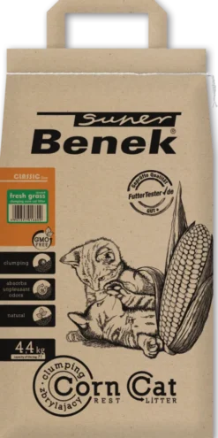Super Benek Żwirek kukurydziany Corn Cat Świeża Trawa dla kota poj. 7l