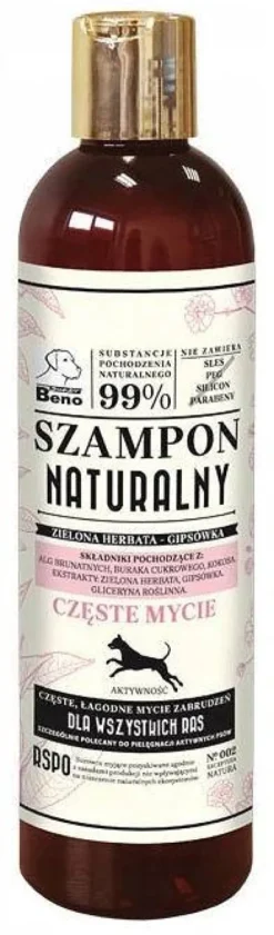 Super Beno Szampon naturalny do częstego mycia dla psa poj. 300ml