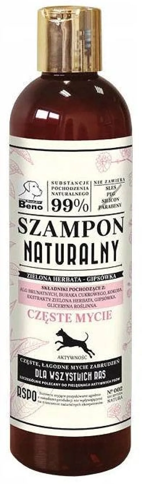 Super Beno Szampon naturalny do częstego mycia dla psa poj. 300ml