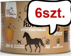 Syta Micha Chef Horse Mokra Karma dla psa op. 200g Pakiet 6szt.