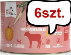 Syta Micha Chef Junior Veal Mokra Karma dla psa op. 200g Pakiet 6szt.