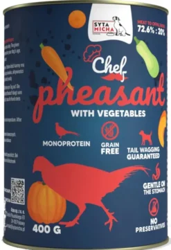 Syta Micha Chef Pheasant Mokra Karma dla psa op. 400g