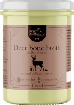 Syta Micha Deer Bone Broth Bulion z kości jelenich dla psa op. 400ml WYPRZEDAŻ