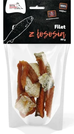 Syta Micha Filet z łososia Przysmak dla psa op. 80g