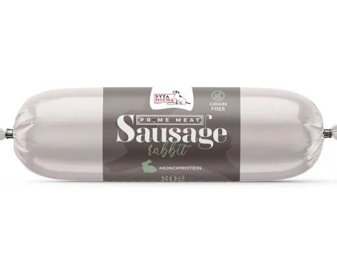 Syta Micha Prime Meat Sausage Rabbit Przysmak dla psa op. 80g