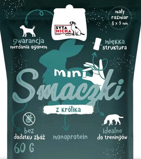 Syta Micha Przysmak Mini Smaczki z królika dla psa op. 60g