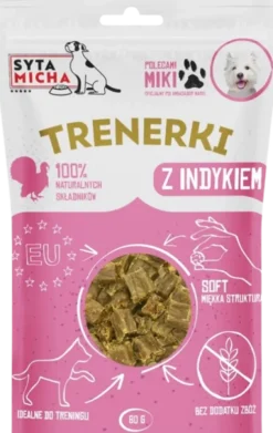 Syta Micha Trenerki z indykiem dla psa op. 80g
