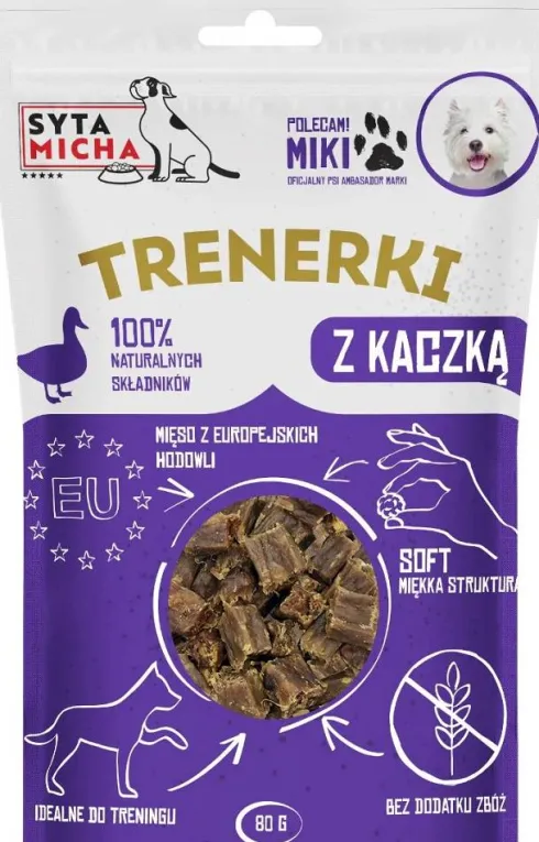 Syta Micha Trenerki z kaczką dla psa op. 80g