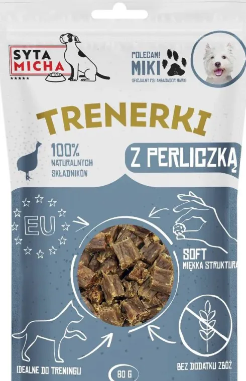 Syta Micha Trenerki z perliczką dla psa op. 80g