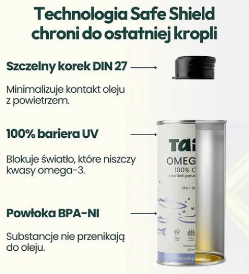 Taio Olej Omega-3 z dzikiej Sardeli Peruwiańskiej dla psa i kota poj. 100ml