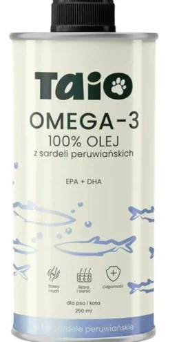 Taio Olej Omega-3 z dzikiej Sardeli Peruwiańskiej dla psa i kota poj. 250ml