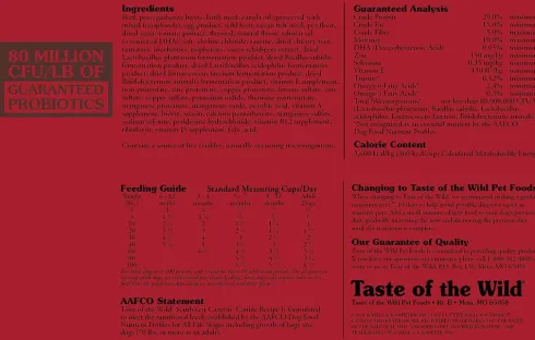 Taste of the Wild Adult Southwest Canyon Sucha Karma dla psa op. 2x12.2kg MEGA-PAK
