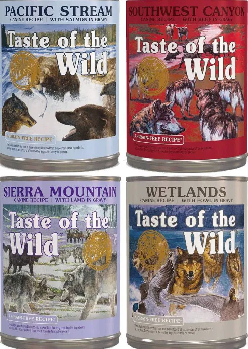 Taste of the Wild Pakiet degustacyjny Mokra Karma dla psa op. 8x390g