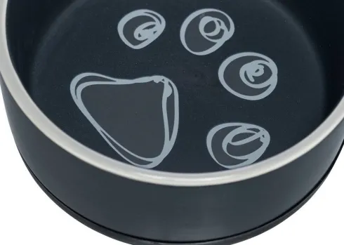 Trixie Miska ceramiczna z gumową podstawą dla psa poj. 0.75l MIX kolorów nr kat. 24778