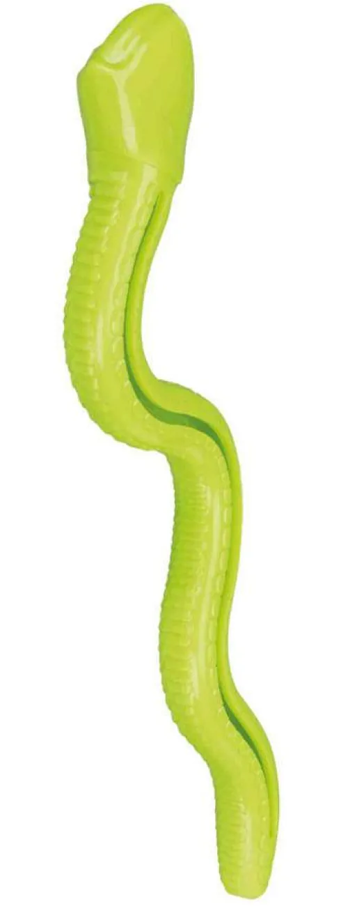 Trixie Zabawka na przysmaki wyprostowany wąż Snack Snake dla psa kolor zielony nr kat. 34949 WYPRZEDAŻ