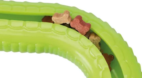 Trixie Zabawka na przysmaki wyprostowany wąż Snack Snake dla psa kolor zielony nr kat. 34949 WYPRZEDAŻ