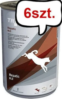 Trovet Hepatic Liver HLD Mokra Karma dla psa op. 400g Pakiet 6szt.