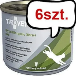 Trovet Hypoallergenic Horse HRD Mokra Karma dla kota op. 200g Pakiet 6szt.