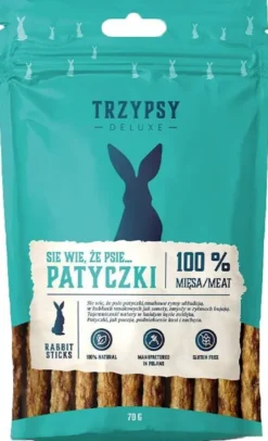 Trzypsy Deluxe Się Wie, że Psie...Patyczki z Królika Przysmaki dla psa op. 70g