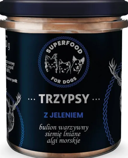 Trzypsy Deluxe z Jeleniem Karma Mokra dla psa op. 300g