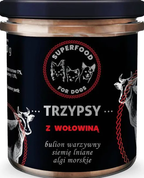 Trzypsy Deluxe z Wołowiną Karma Mokra dla psa op. 300g