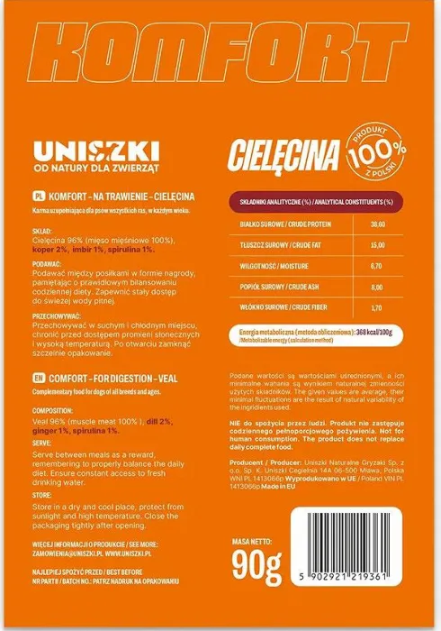 Uniszki Functional Przysmaki KOMFORT dla psa op. 90g