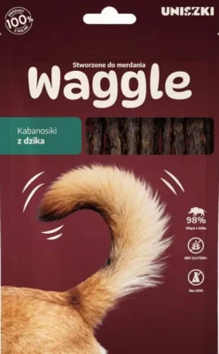 Uniszki Przysmak Waggle Kabanosiki z dzika dla psa op. 60g