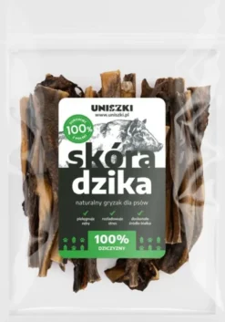 Uniszki Skóra z dzika dla psa op. 100g