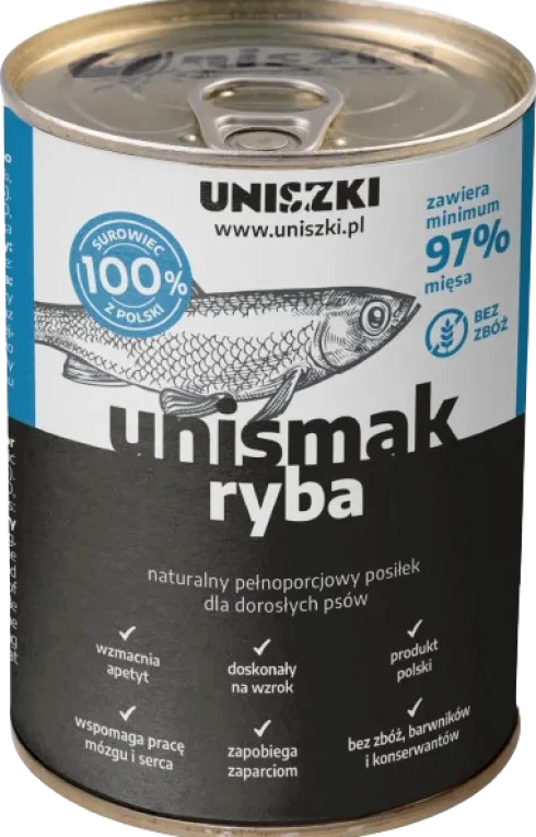 Uniszki Unismak Adult Ryba Mokra Karma dla psa op. 410g