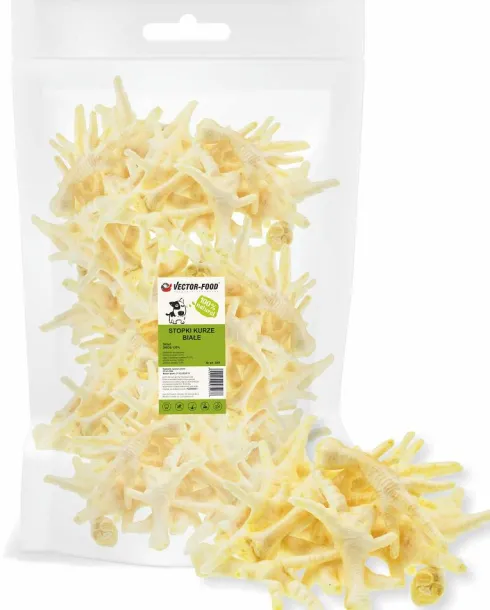 Vector-Food Kurza łapka biała dla psa op. 1kg