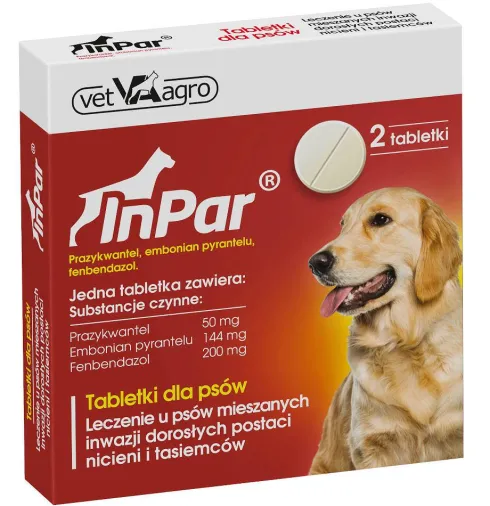 Vet-Agro InPar Tabletki na robaki i pasożyty op. 2szt.