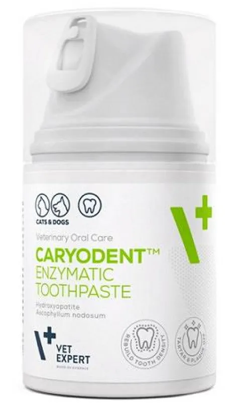 VetExpert Caryodent Enzymatyczna Pasta do zębów dla psa i kota op. 50ml