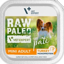 VetExpert Raw Paleo Pate Adult Mini Indyk Mokra Karma dla psa op. 150g WYPRZEDAŻ