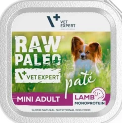 VetExpert Raw Paleo Pate Adult Mini Jagnięcina Mokra Karma dla psa op. 150g Pakiet 24szt. WYPRZEDAŻ