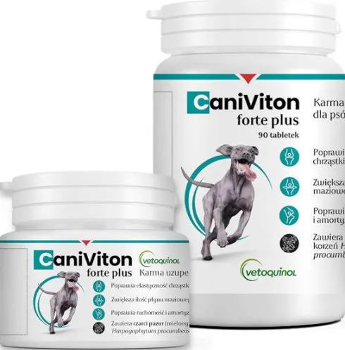Vetoquinol Caniviton Preparat na stawy Forte Plus dla psa op. 90 tabletek
