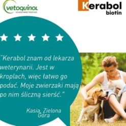 Vetoquinol Kerabol Biotin Preparat na sierść dla psa i kota op. 50ml