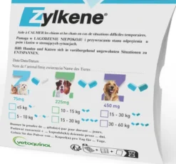 Vetoquinol Preparat uspokajający Zylkene 75mg dla psa i kota op. 10 kapsułek