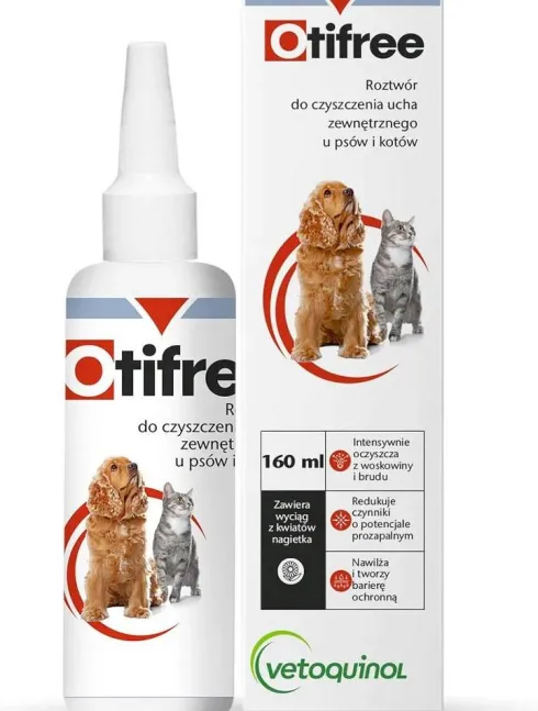 Vetoquinol Płyn do uszu Otifree dla psa i kota poj. 160ml