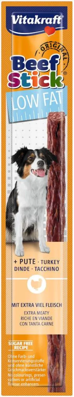 Vitakraft Kabanos Beef Stick Low Fat z indykiem dla psa op. 1szt.