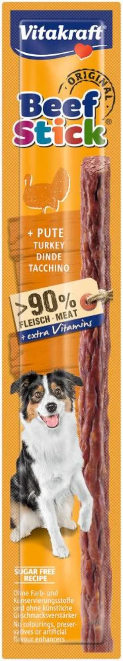 Vitakraft Kabanos Beef Stick z indykiem dla psa op. 1szt.