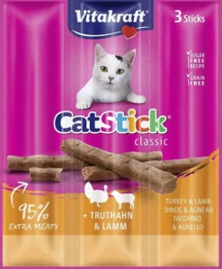 Vitakraft Kabanosy Cat Stick Mini indyk i jagnięcina dla kota op. 3szt.