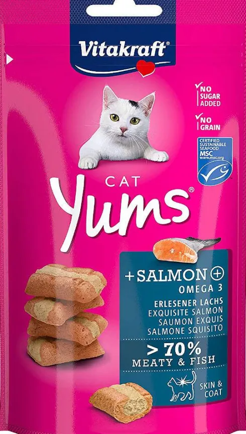 Vitakraft Przysmak Cat Yums z łososiem dla kota op. 40g nr kat. 28823 WYPRZEDAŻ