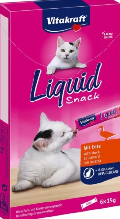 Vitakraft Przysmak Liquid Snack z kaczką dla kota op. 6x15g