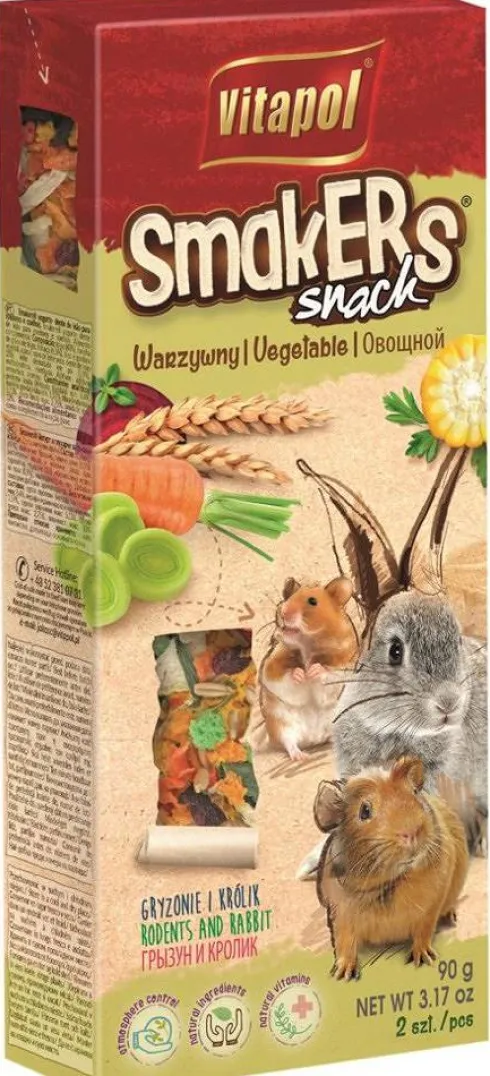 Vitapol Kolby Smakers Snack warzywne dla gryzonia op. 2szt.